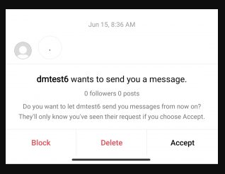 Someone wants to send you a message alt text