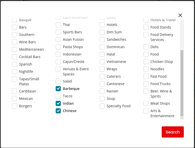 Yelp Categories alt text