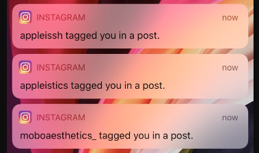 Someone tagged you in a post alt text