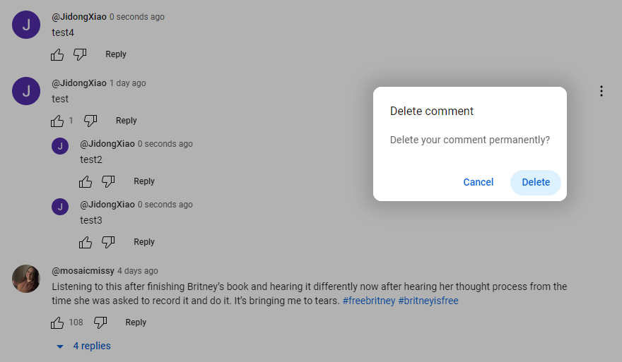 during delete alt text