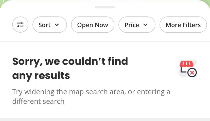 Yelp no results found alt text