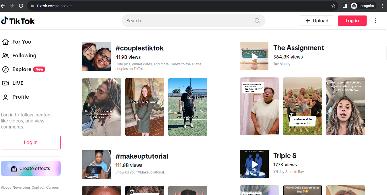 tiktok discover alt text